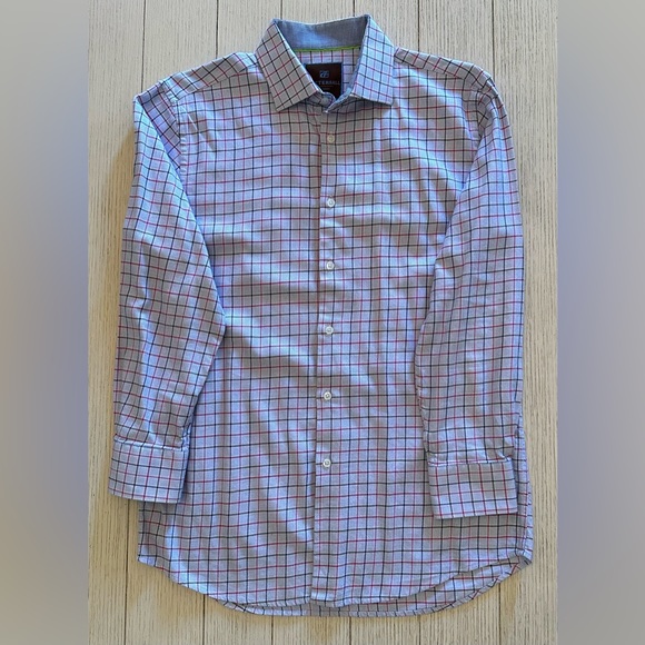 Men’s Tattersall Dress Shirt, Size 16 32/33 - Picture 2 of 8